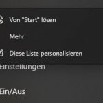 Windows 10 Startbutton